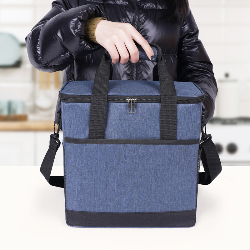 Nuevo paquete de aislamiento térmico portátil transfronterizo de gran capacidad para ir al trabajo y la escuela con bolsas de almuerzo, bolsas de picnic al aire libre, bolsas de comida helada, bolsas de bento