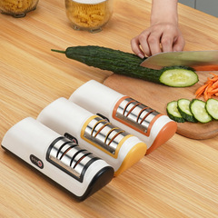 Cross-border best-selling electric knife sharpener home sharpening stone magic multifunction automatic charging small knife sharpener