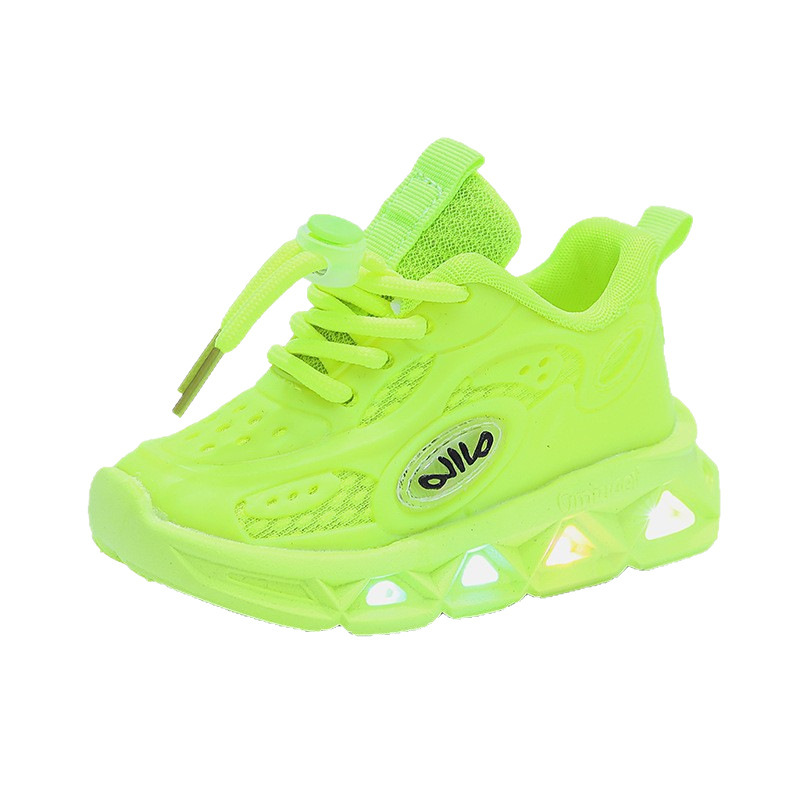 Leuchtende Kinder-Sneaker – Atmungsaktive Mesh-Laufschuhe mit LED-Blinksohlen (Größen 21–30, 4 Farben) – Rutschfestes und weiches EVA-Material_voghion.com