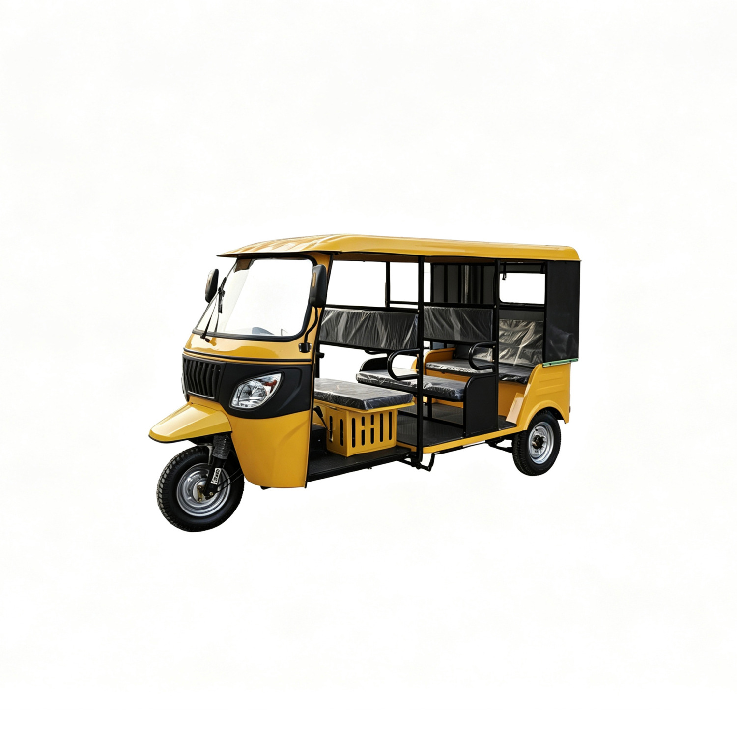 Passenger tricycle taxi, fuel-powered tricycle, multi-passenger tourist sightseeing tricycle, Bajaj tricycle