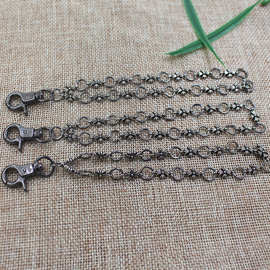 复古十字架铆钉手机壳克罗心链条扣包包挂件金属五金配件金属挂件