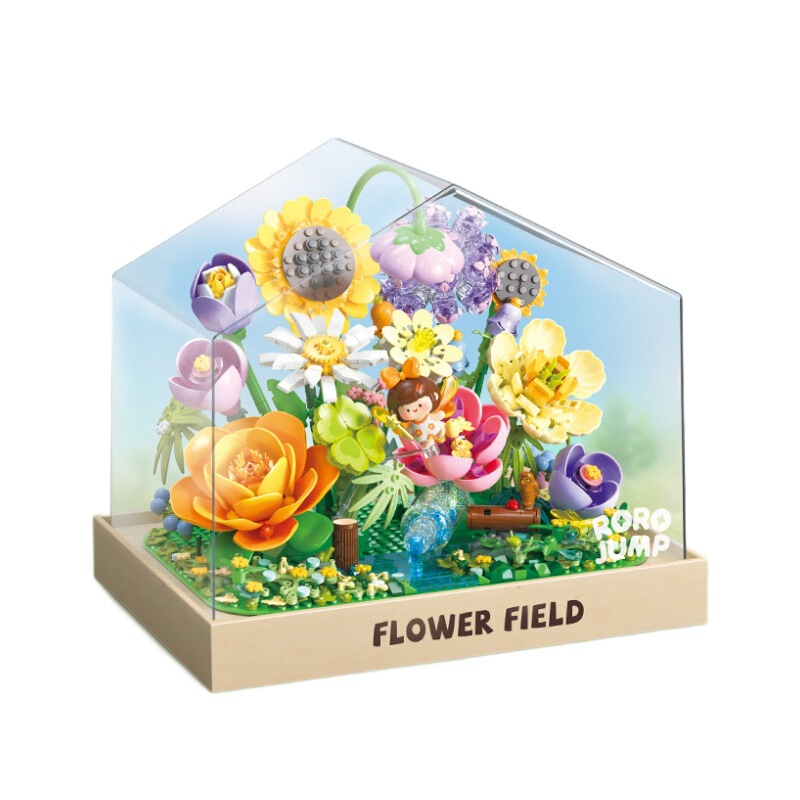 费米花野漫游记积木花永生花拼装玩具diy手工生日礼物情人节礼|undefined