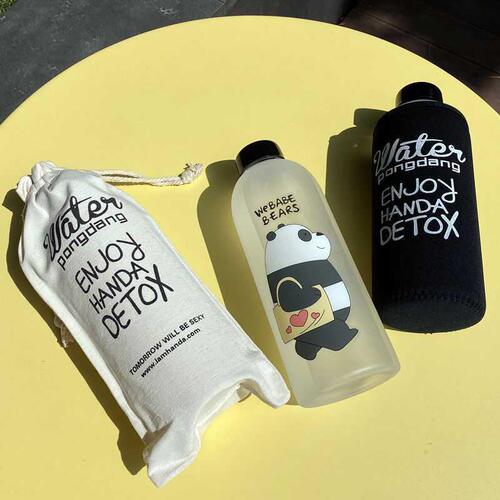 Large-capacity plastic water cup with straw for female students Korean style cup men's portable portable cup large water bottle 1000ml