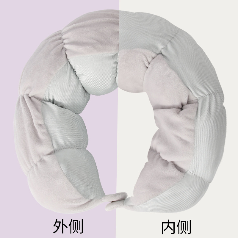 Moth U-shaped Pillow Foam Particle Pillow Core Travel U-shape Pillow Office Nap Pillow Airplane Train Neck Pillow