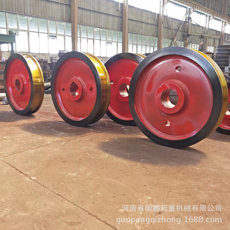 直径500*150主动车轮组 铸钢材质 整体调质车轮组