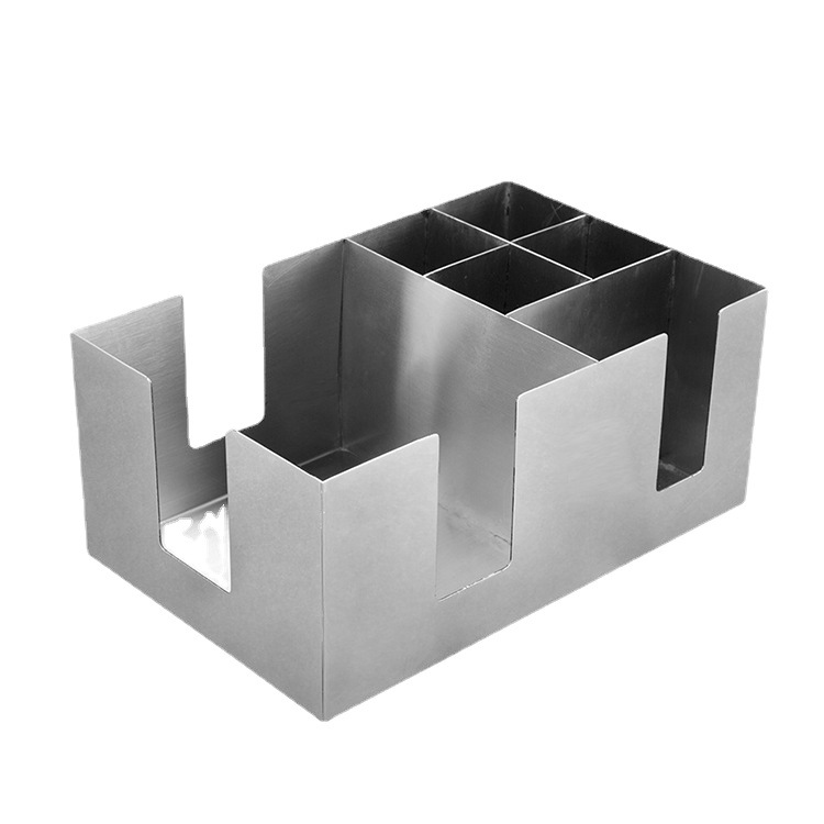 Caja de pañuelos multifuncional de acero inoxidable Restaurante Bar Hotel mesa de comedor caja de pañuelos con logotipo impreso caja de pañuelos