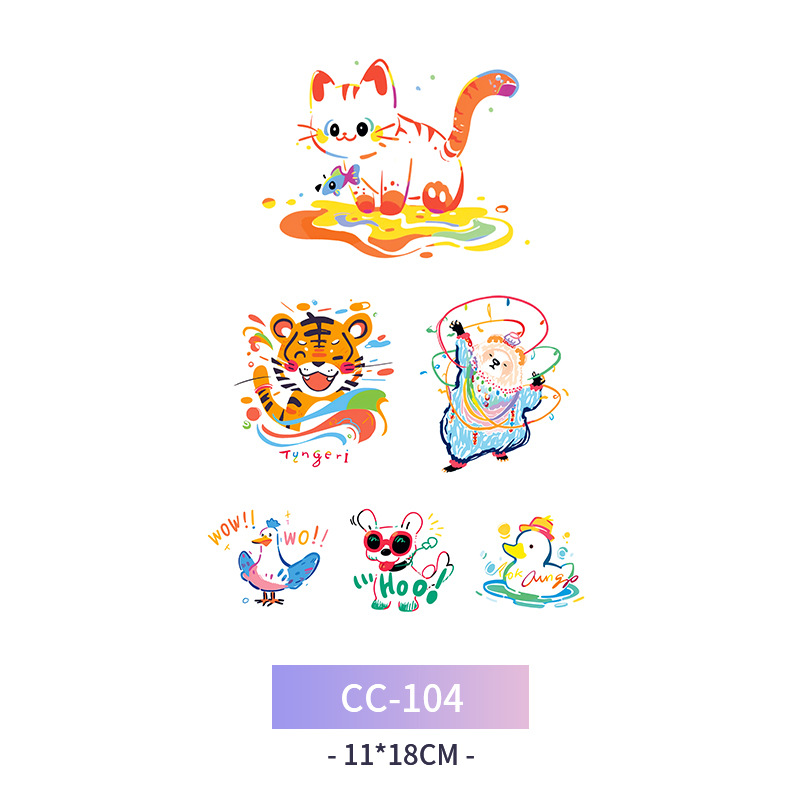 Transfronterizo en stock al por mayor de halloween colorido mariposa tatuaje pegatinas simulación sangrienta cicatriz pegatinas divertidas pegatinas impermeables