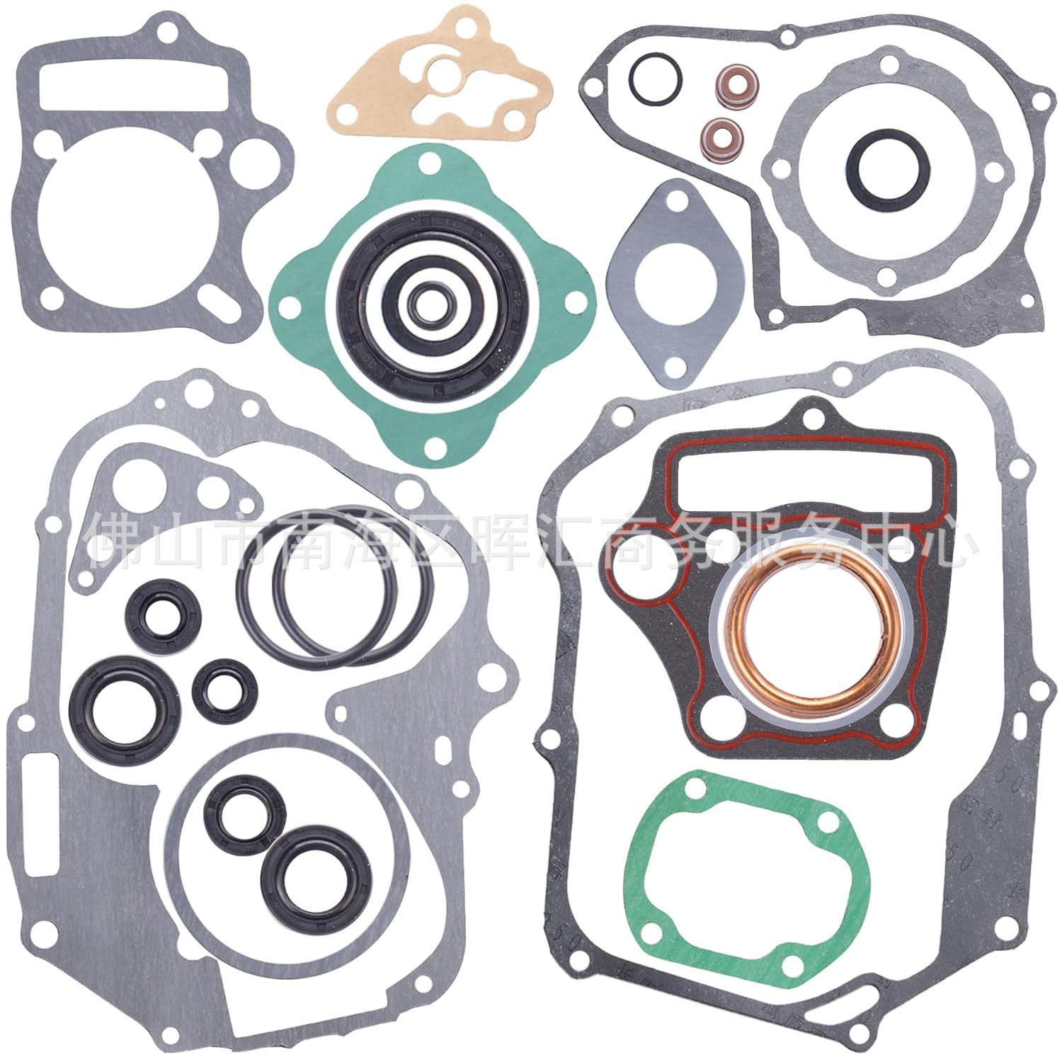 Junta de motor de motocicleta CBT125CM CG150 CA250 Junta de sellado de aluminio de aluminio completo GY6 FT110