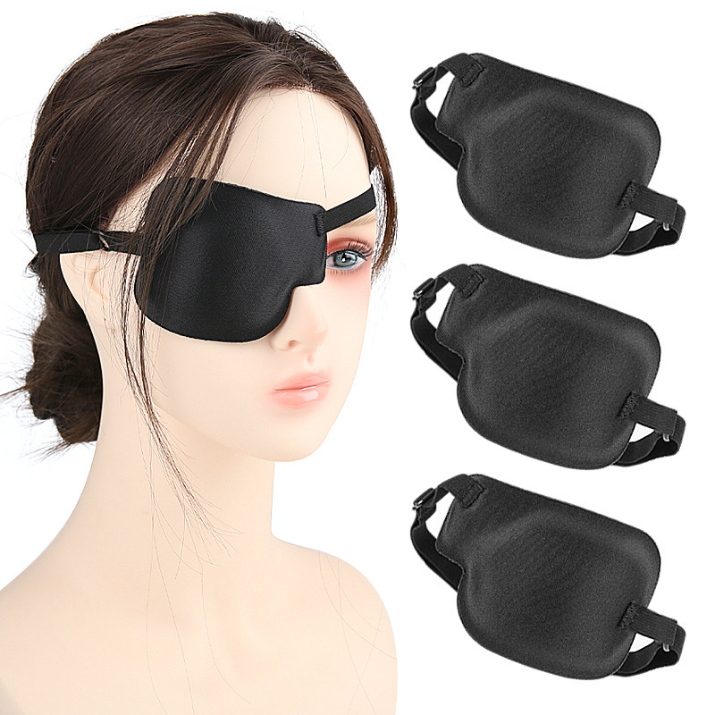 成人青少年3D单眼遮盖眼罩术后弱视斜视全遮光独眼龙眼罩