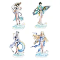 Периферийная фигурка Mingchao Beach Encounter Series: мужская дрейфующая фигура Zanni, женская дрейфующая фигура Katishiya, высокий акриловый подставка