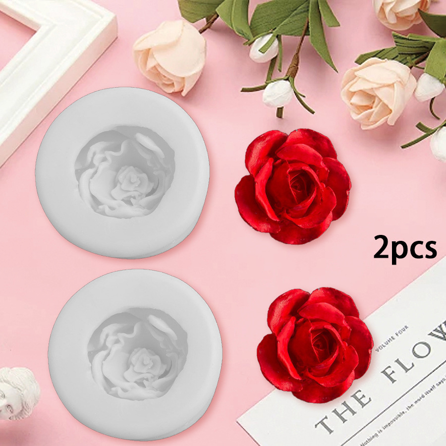 Rosas de San Valentín molde de jabon