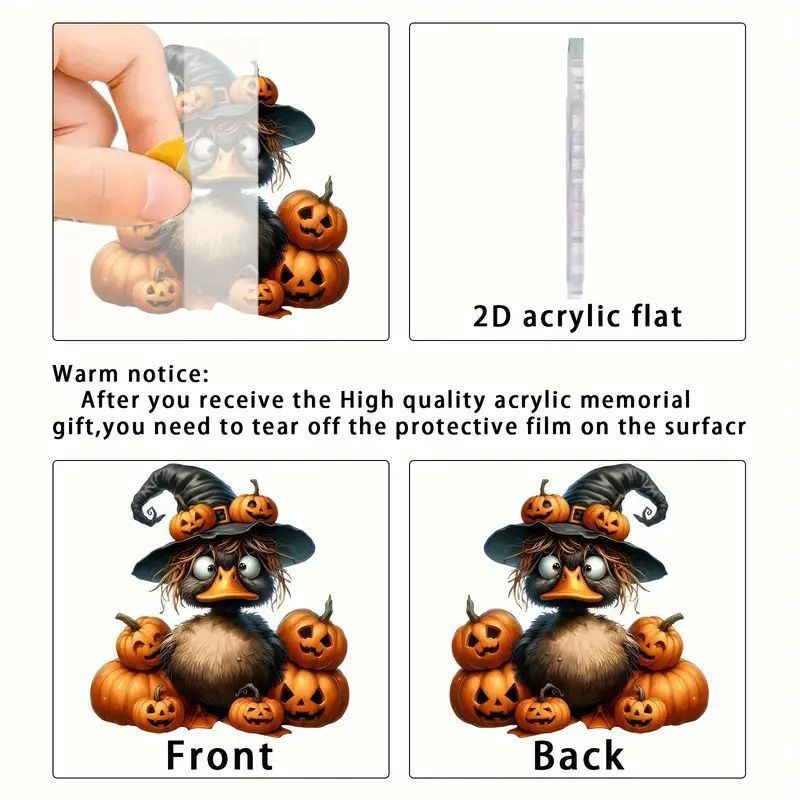 Nuevos productos transfronterizos de acrílico creativo de Halloween calabaza hombre horror espejo retrovisor de automóvil colgante decoración