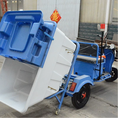 Plastic Bucket Cleaning Truck, Elektrik zibil maşınları