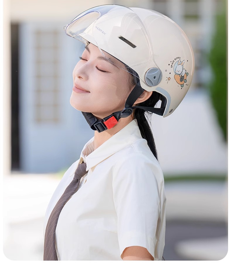 Electric motorcycle helmet 3C certified half helmet