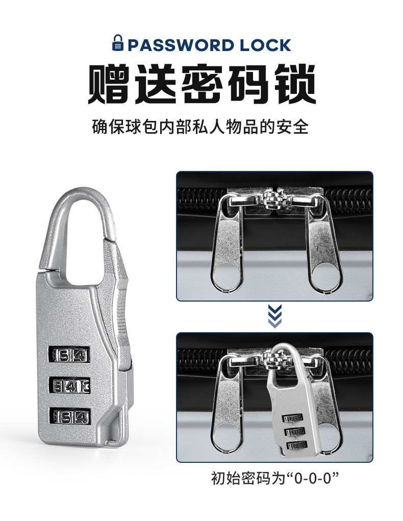 Túi golf hàng không vỏ cứng PGM, chịu lực 100kg, bánh xe 4 chiều, tặng khóa số — HKB015 - Vali Hàng Không Ánh Kim [Vỏ Cứng ABS / Bánh Xe Lăn 6 Bánh / Tặng Khóa Số] chi tiết 12