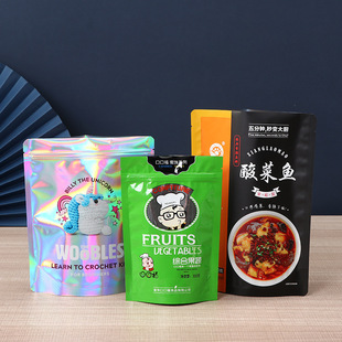 Colorful colorful printed logo food seasoning PE plastic packaging bag marinated cooked food sealed vacuum packaging bag