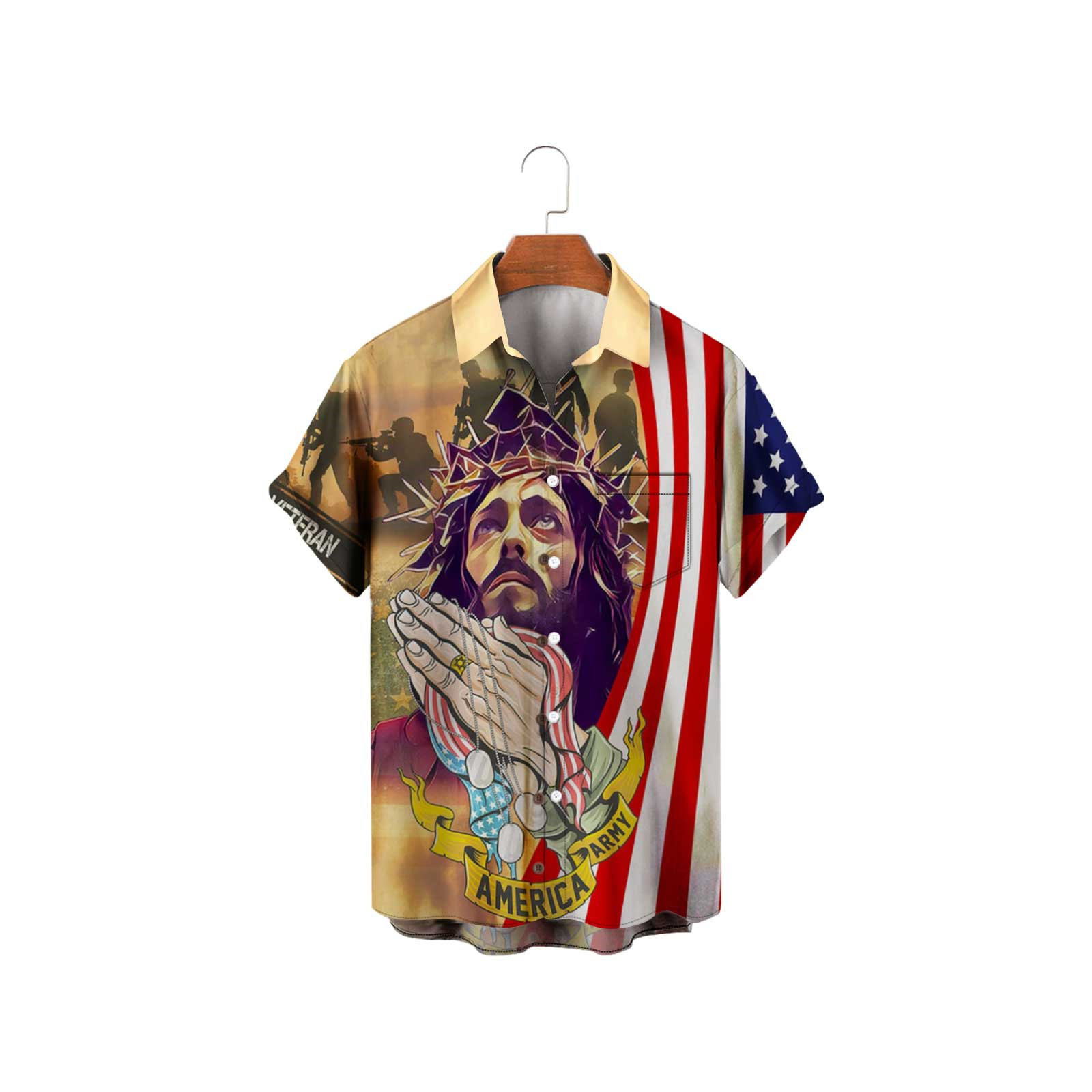 Playa hebilla serie deportes año nuevo camisa cárdigan camisa casual seis hombres Navidad transfronteriza 2024 corto Europa y América