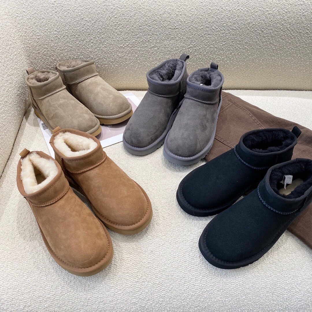 겨울 신상 호주 XLLAUGG 스노우 부츠 여성 부츠 미니 숏부츠 여성 i ugg i 학생 코튼 부츠 경량