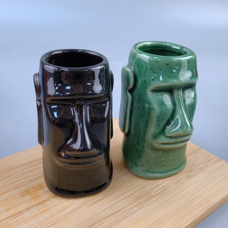 Tiki taza bar Tiki taza hawaiana copa de cóctel personalidad creativa Taza de cerámica mojito taza bar copa de vino