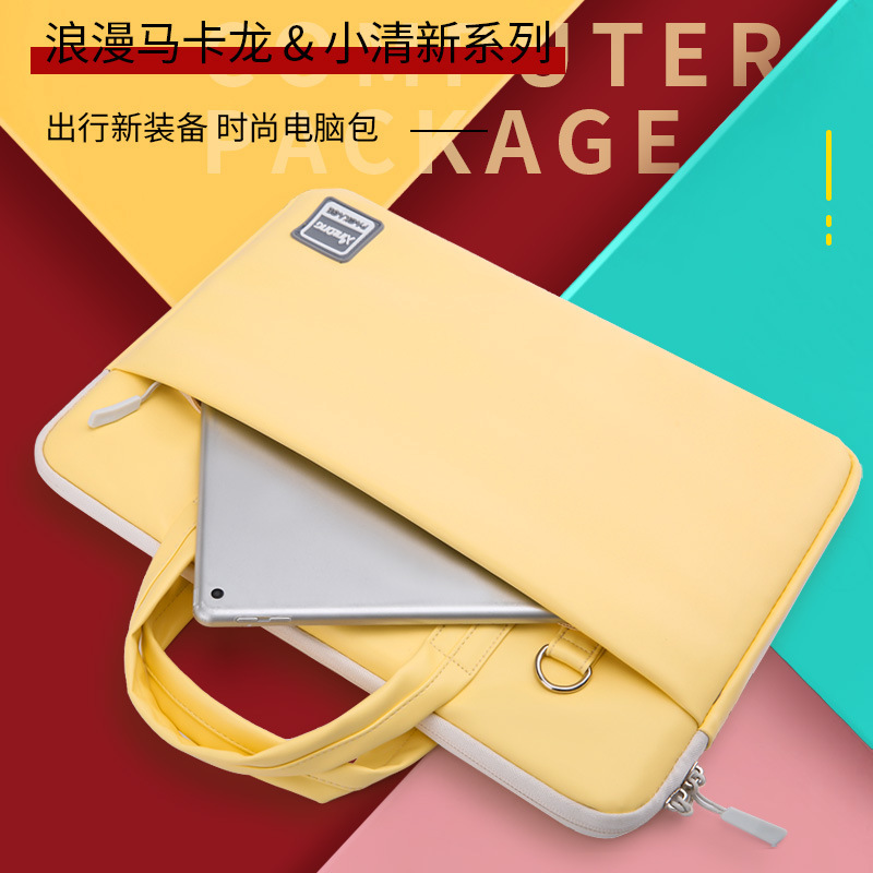 Laptop Bag High-value Portable Briefcase Multi-functional College Student 15.6-inch Large Capacity Handbag