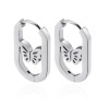 Japanese cute golden design advanced earrings stainless steel, 2023, high-quality style