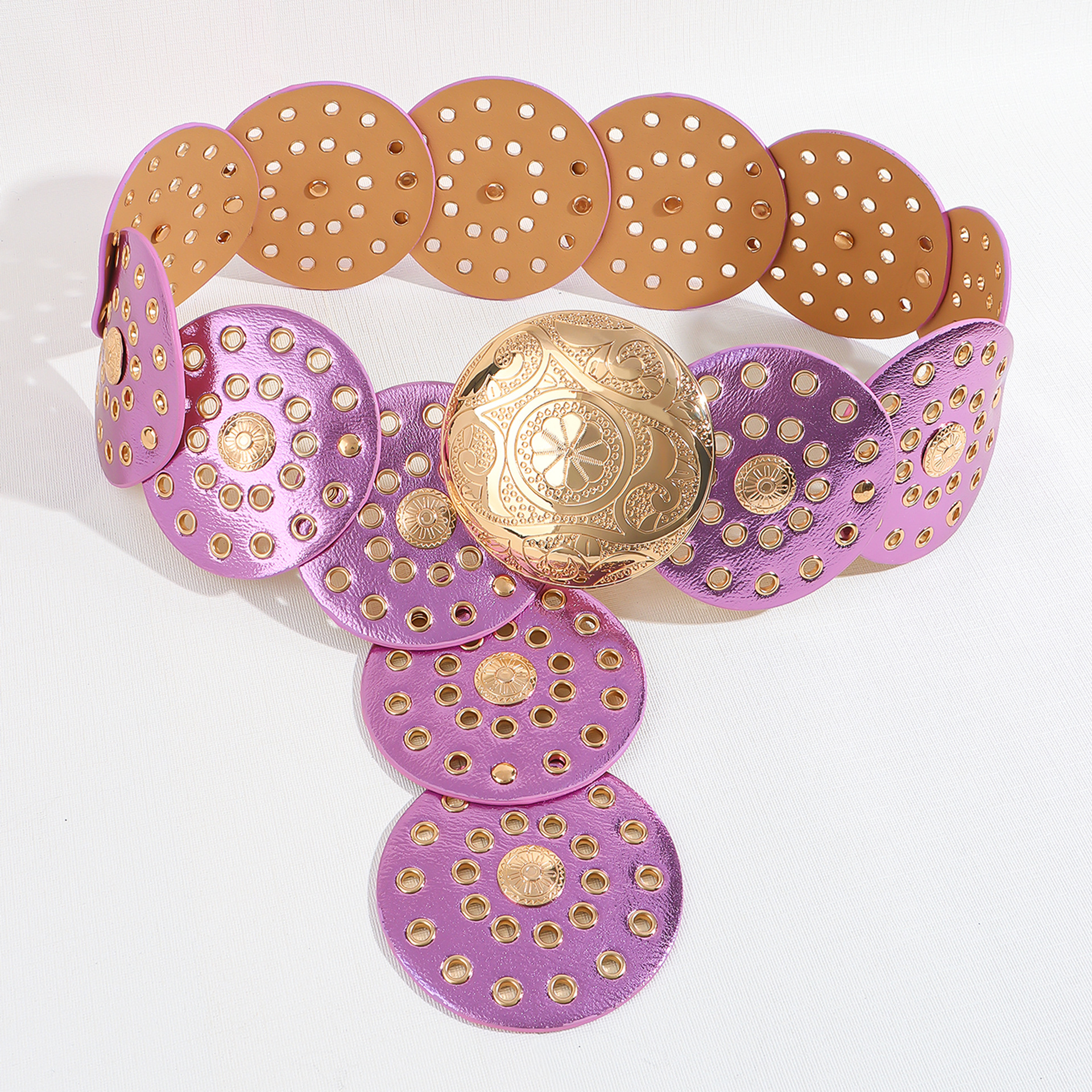 230g Weight Belt Classification 1 Piece Quantity Holiday, Banquet, Daily Occasion Pu Leather, Alloy Material Solid Color Pattern All Seasons Season Women's Gender Plating Design Retro Style Retro Solid Color Pu Leather Alloy Plating Women's Leather Belts 13