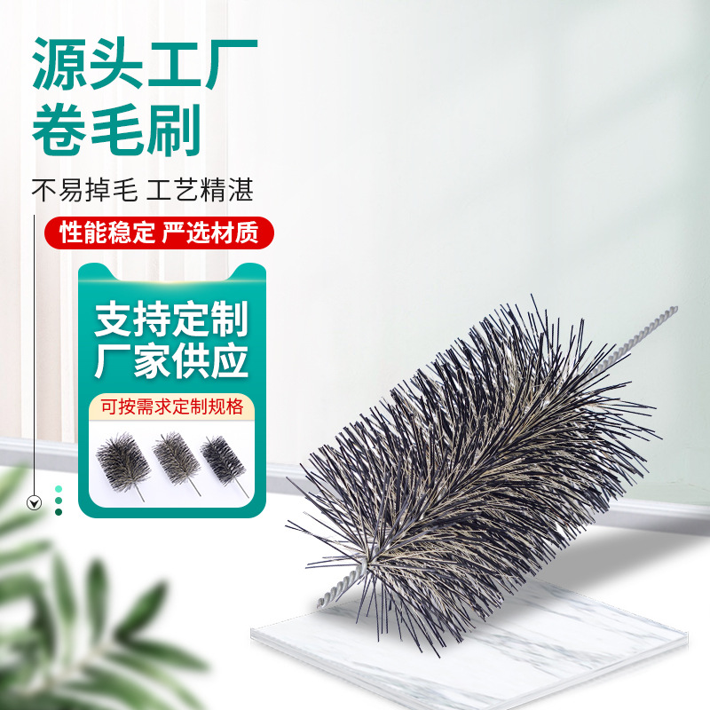 厂家生产尼龙猪毛刷子  PP扭线刷  尼龙铁线刷 304不锈钢线毛刷加