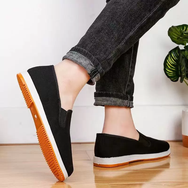 Производители Оптовые одиночные ботинки старые Пекинские тканевые ботинки мужские дышащие рабочие ботинки низкие, чтобы помочь пожилому отцу обувь