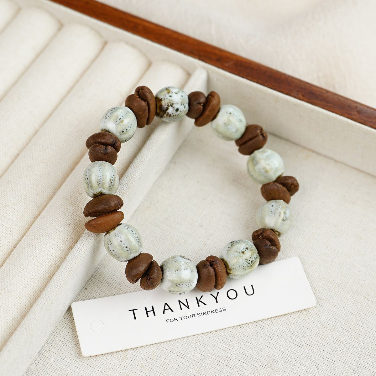 Jingdezhen pulsera de cerámica de verano mujer alta sensación galletas serie de gatos nicho diseño universal pulsera alta sensación