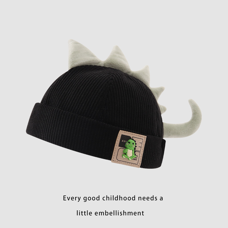 Gorro de melón para bebé – dinosaurio, velcro ajustable, invierno cálido, lindo y práctico image 8