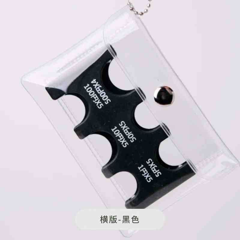 日本の硬貨は小銭を挟みます。PVC透明収納バッグは携帯します。