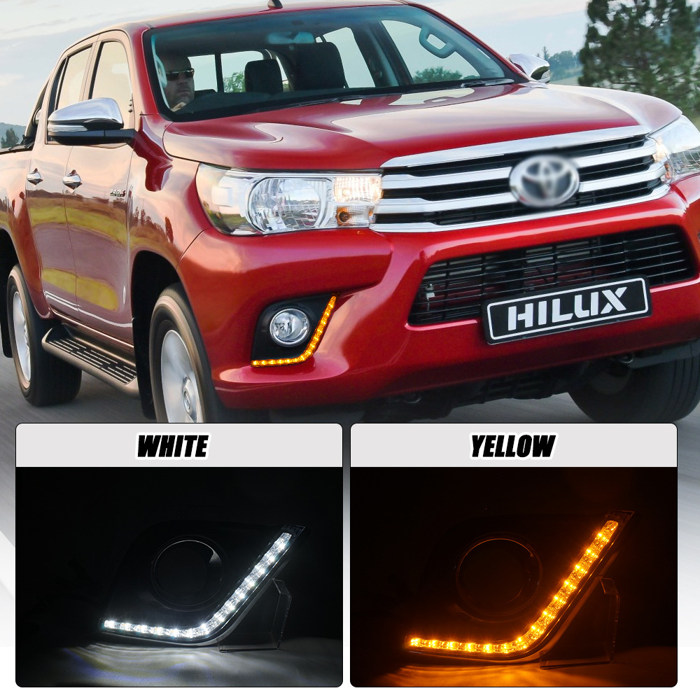 Aplicable a TOYOTA 15 16 Herrax LED Asamblea de lámpara de niebla VIGO pickup led luz diurna luz de barra delantera