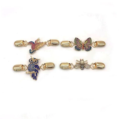 Yaxa sancaqları scarf buckle butterfly enamel