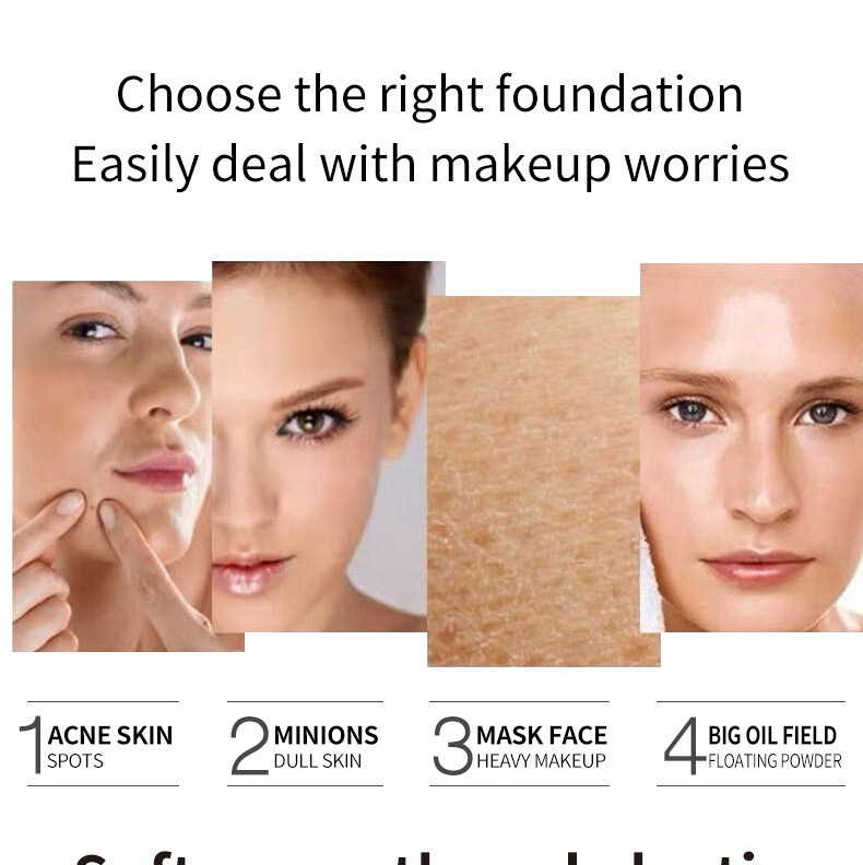 VIBELY Concealer Moisturizing Mushroom Head Cushion Beauty Cream Long-lasting, Oil-Control and Non-caking bb Cream Setting Powder Compact undefined