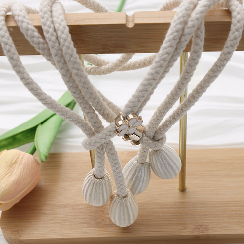 Wholesale Creative Adjustable Oxford Cotton Rope Curtain Ties, Curtain Accessories for Tying Up Curtains