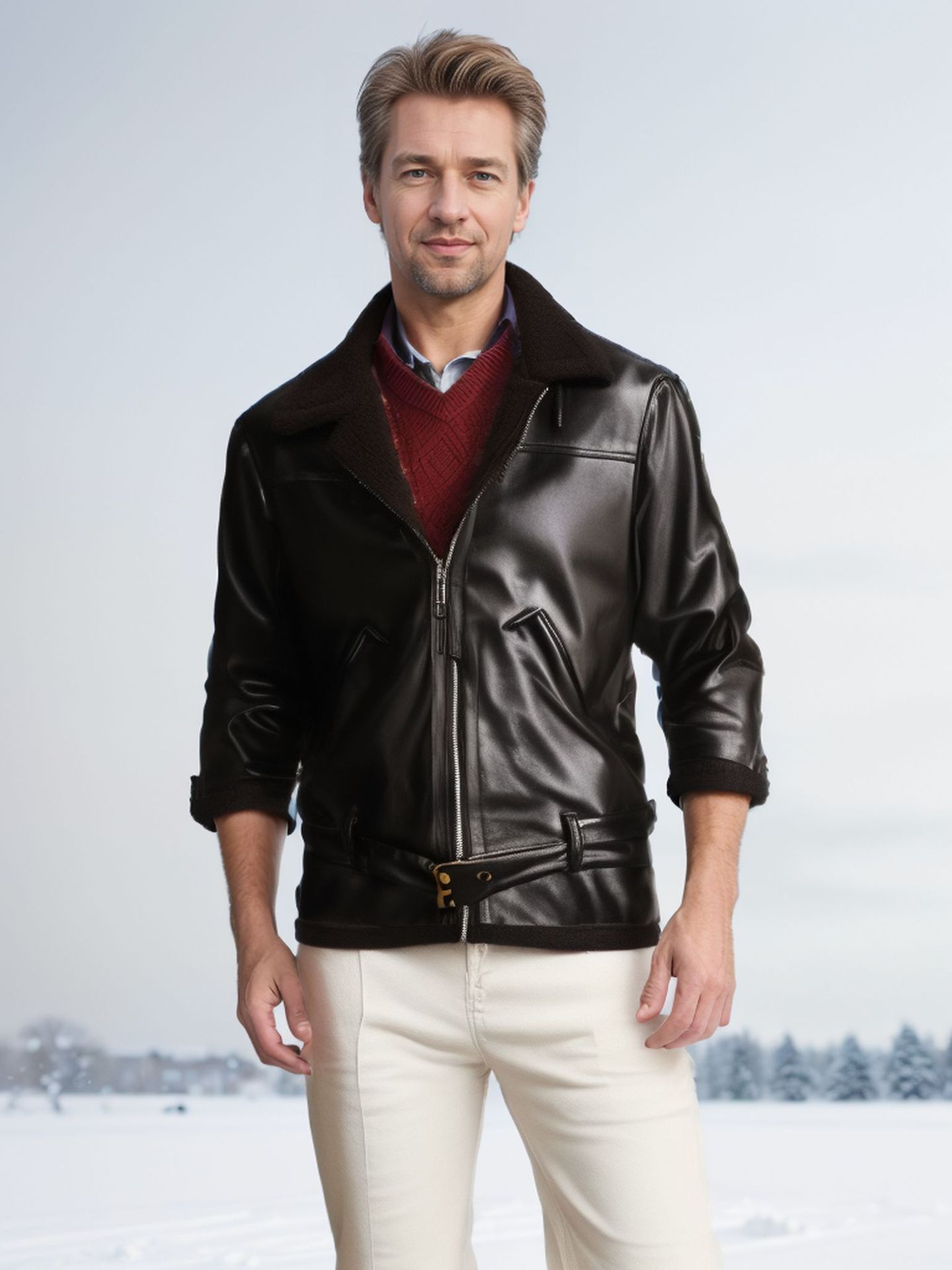 Veste en fourrure épaisse et lourde pour homme, veste pour homme_voghion.com