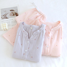 带胸垫月子服四季通用孕妇孕期纯棉产后哺乳衣春秋产妇两件套大码