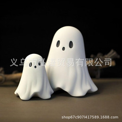 越境新品ハロウィンかわいい白幽霊パーティー飾り庭置物書斎飾り工芸品置物