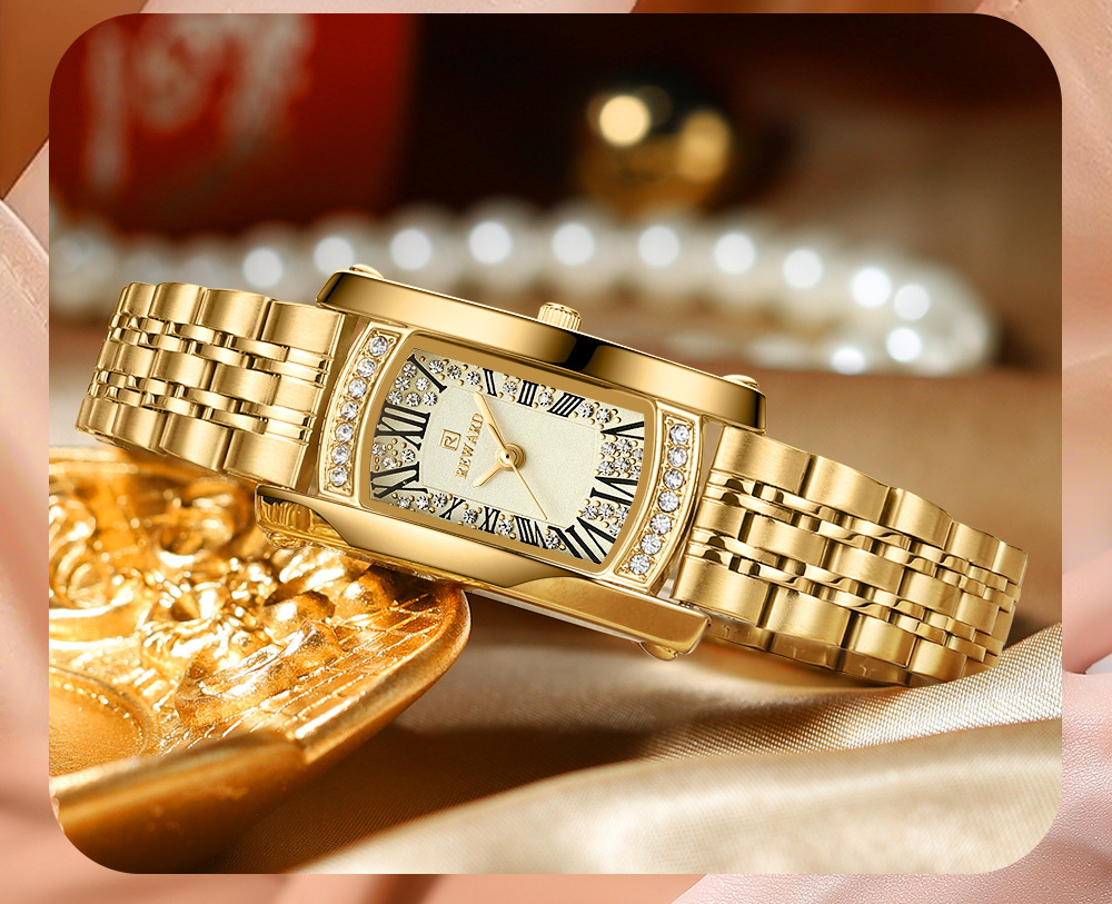 Dames horloge quartz vierkant luxe elegant waterdicht_voghion.com