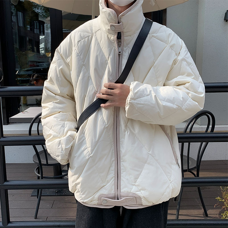 Sports Japanese retro keep warm winter men's down jacket for leisure