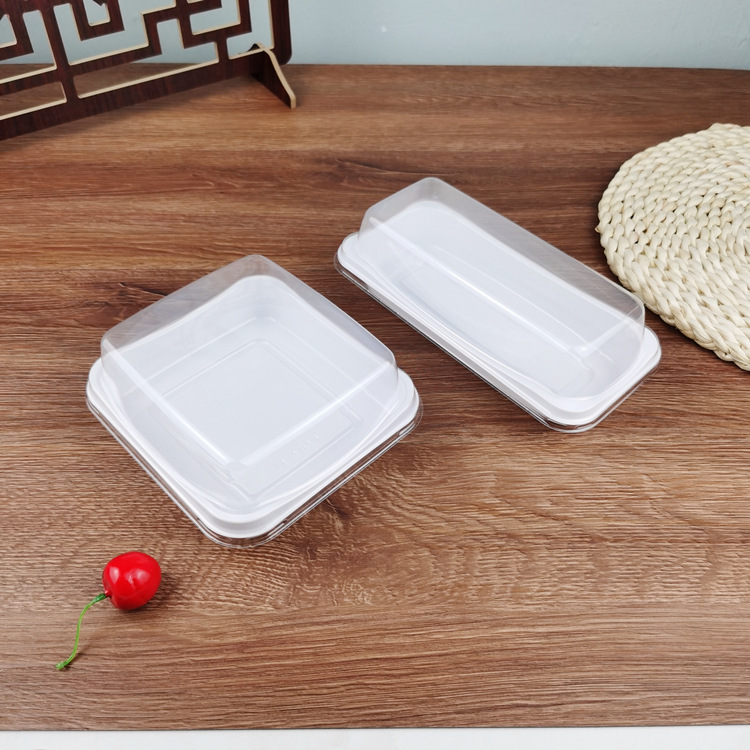 Caja de embalaje de postre rectangular de pan de crema Kingston Celebridad en línea vieja caja de pastel de crema