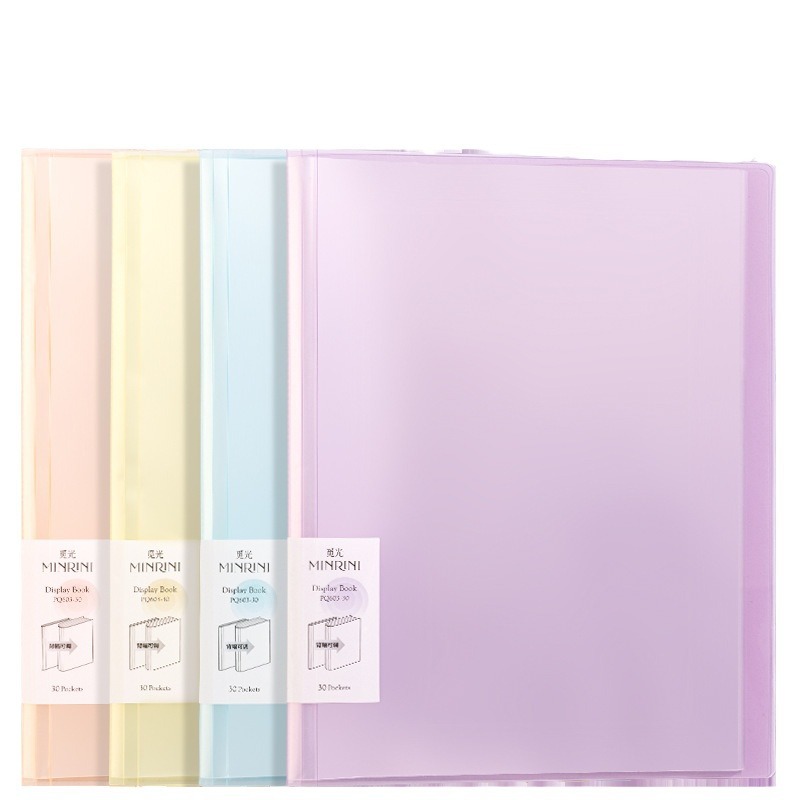 Deku A4 inserción transparente libro de información bolsas de archivo de papel de prueba bolsas de información de aprendizaje libro de partituras PQ603