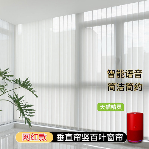Vertical roller blinds office living room bathroom electric dream vertical curtains floor-to-ceiling window partition sunshade drill-free