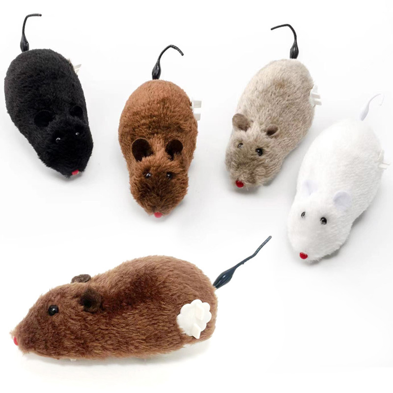 Juguetes para gatos con cuerda y peluche en forma de ratón, juguetes creativos y duraderos para mascotas