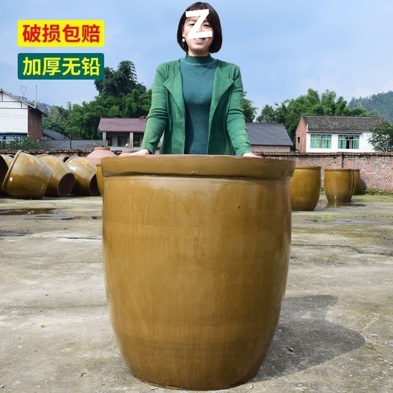 批发老式水缸土陶酿酒发酵缸家用储水缸大水缸陶瓷大号腌菜缸防漏