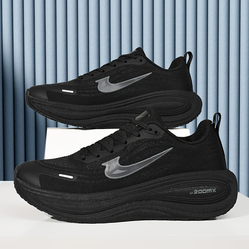Zapatos de carrera de primavera y otoño superligeros de carbono transpirables de absorción de choque zapatos deportivos de suela suave antideslizante para estudiantes zapatos de carreras especiales ligeros