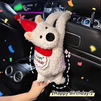 Автомобильная коробка для салфеток Симпатичная набросанная собачья кукла 2024 новый премиум-смысл автомобиля накачка бумажная сумка кукла женщина