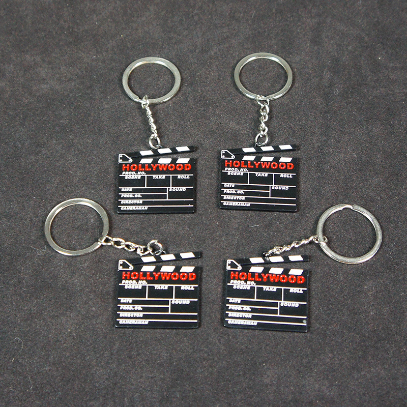Metal Director Board Model Movie Board Keychain Souvenir Gift Shooting Tv Series Movie Small Gift