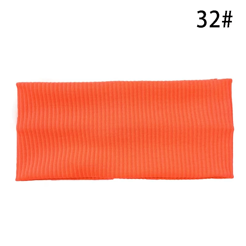 Knitted Elastic Headband, Polyester, 19×9 cm, Lightweight Multicolor Hair Accessory