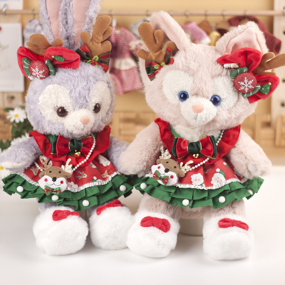 new pattern Lingnuo LaBelle bjd  Elk Christmas Dress LinaBell Little Foxes Plush Doll Toys clothes